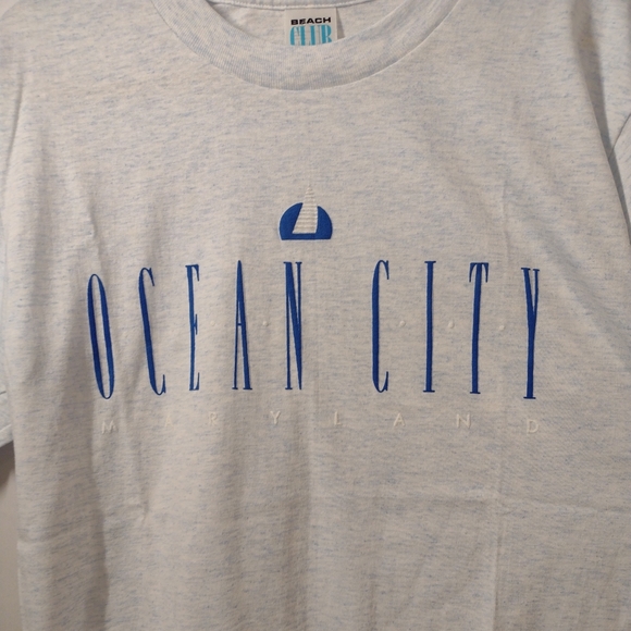 Beach Club Vintage Single Stitch - Ocean City MD Blue T-shirt Size Large.In pre - Picture 3 of 12